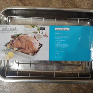 Cooks Tools roasting pan with rack  NEW